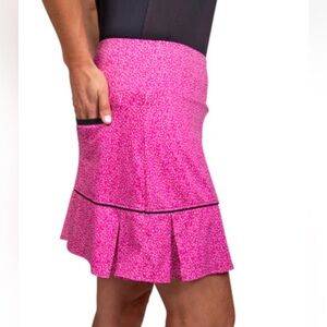 Birdies And Boes / Pink and Blue Patterned Women's Skort